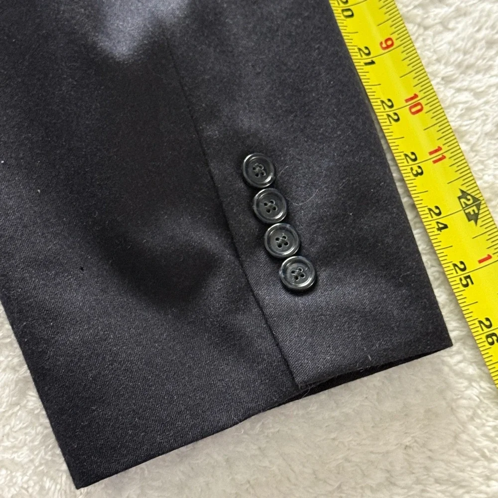 Jos A Bank Mens Blazer 48L Black Wool Cashmere Business Sport‎ Coat *READ